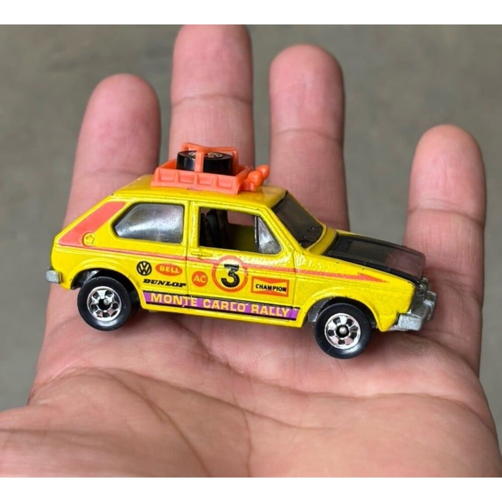 Hot Wheels Hare Splitter Monte Carlo Rally Yellow VW Rabbit Malaysia VTG 1978